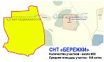 Схема садового товарищества "Бережки"