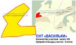 Схема садового товарищества "Васильки"